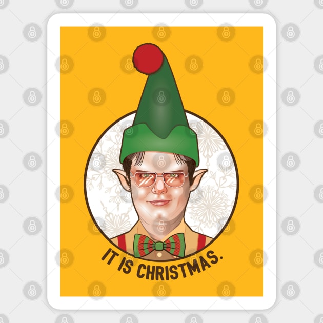 A Dwight Christmas Magnet by FITmedia